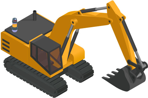 Automatic lubrication for excavators